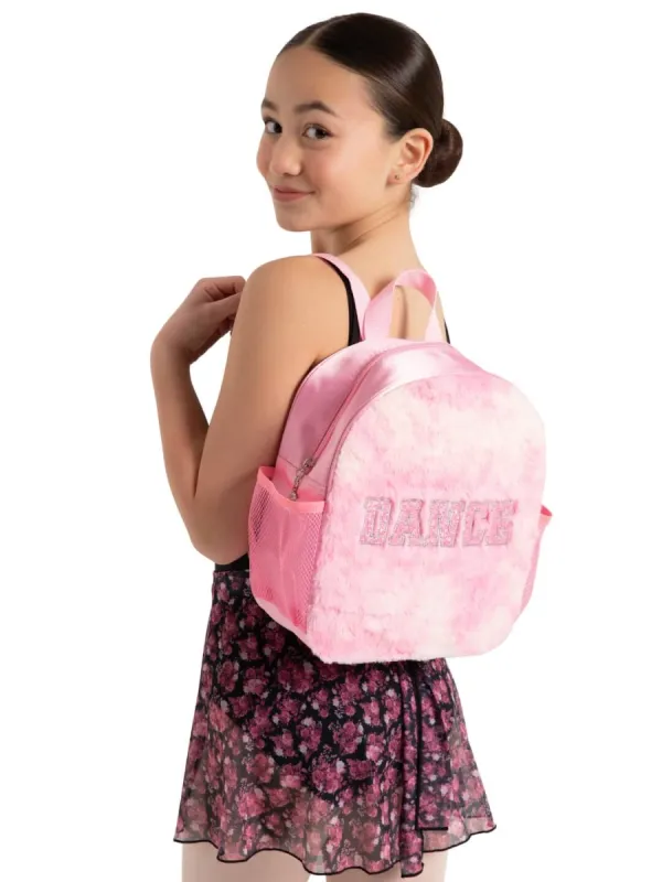 Faux Fur Dance Backpack sold by Capezio