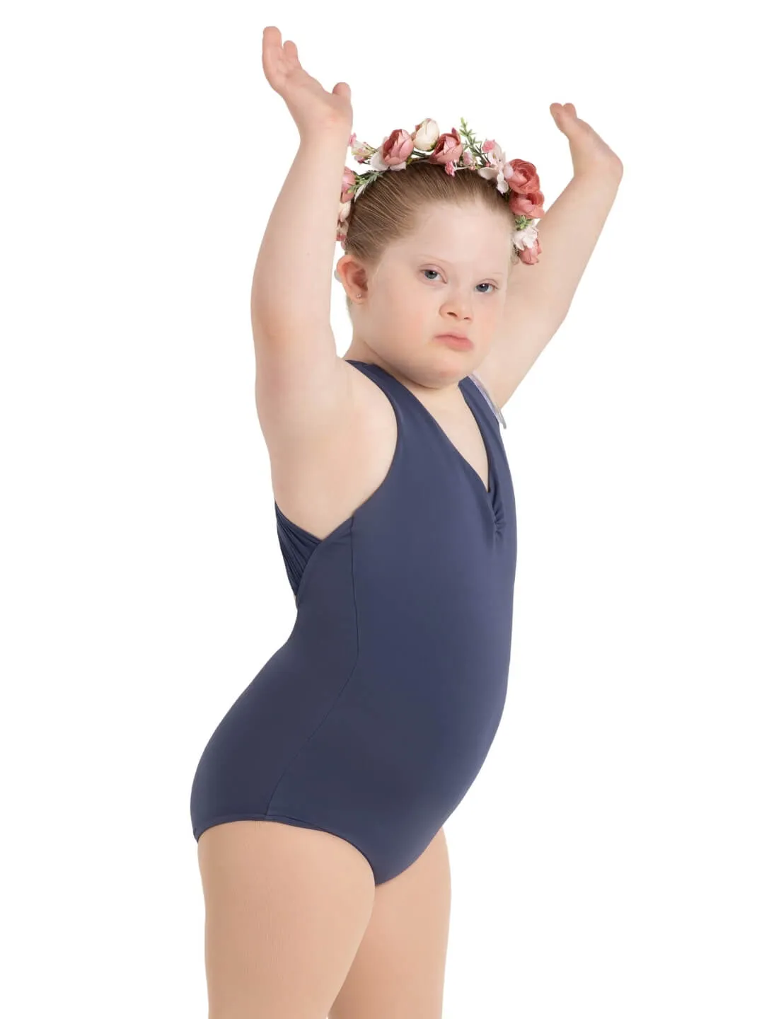 Wildflower Chamomile Cross Back Leotard - Girls sold by Capezio product image thumbnail 3