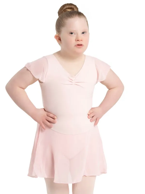 Flutter Sleeve Dress - Girls sold by Capezio
