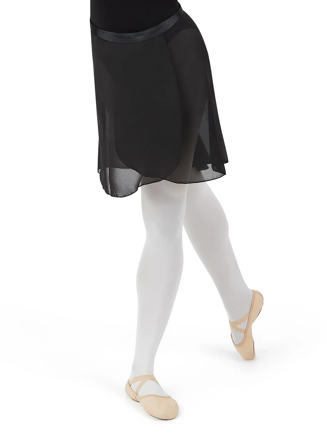 Georgette Long Wrap Skirt sold by Capezio product image thumbnail 5