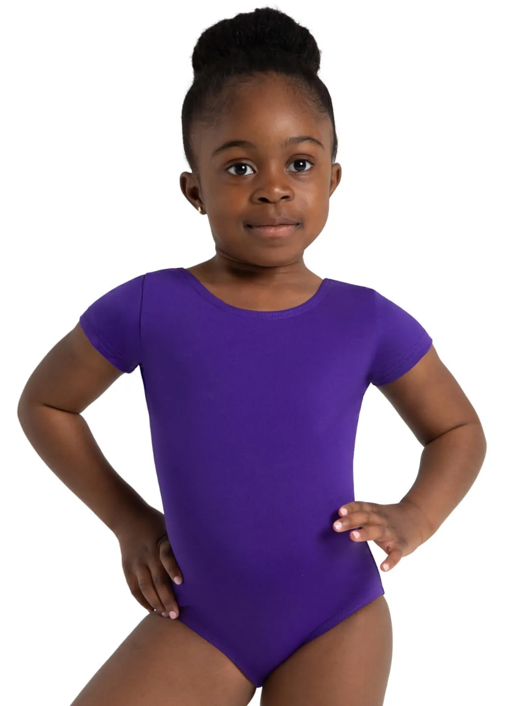 Team Basics Short Sleeve Leotard - Girls sold by Capezio