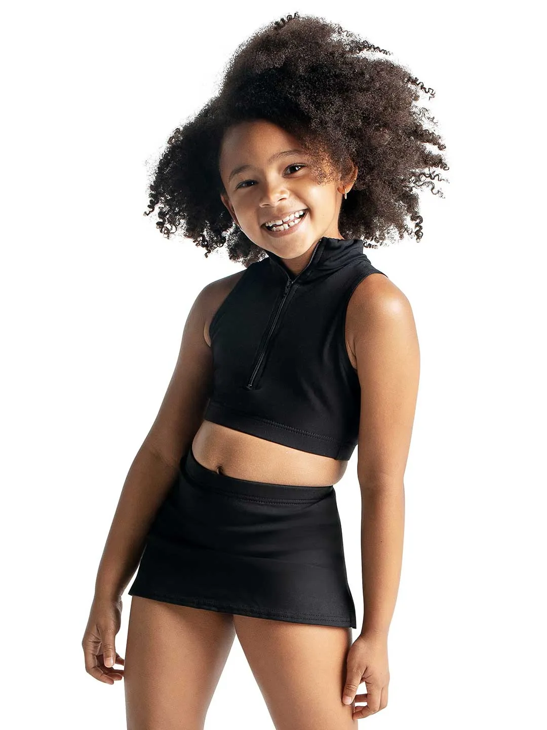 Team Basics Mock Neck Top - Girls sold by Capezio