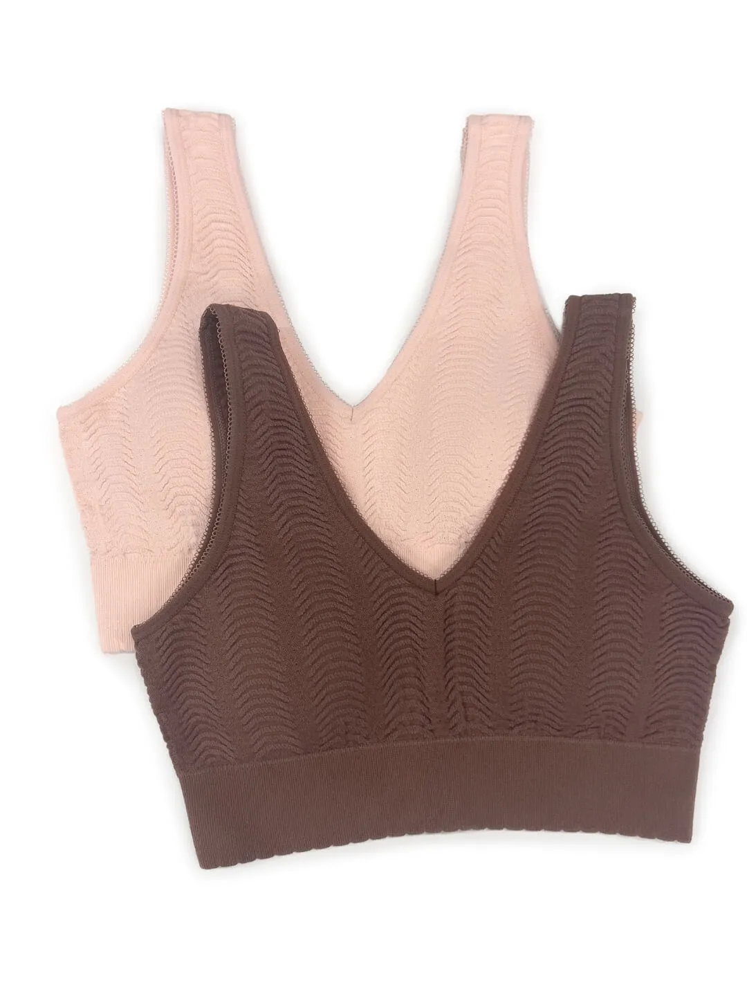 Seamless Wave Jacquard Bra (2 Pack) sold by Capezio product image thumbnail 2