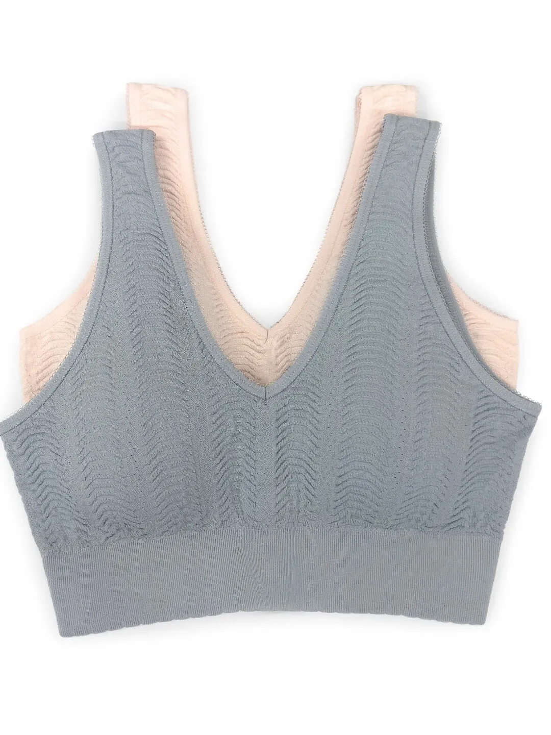 Seamless Wave Jacquard Bra (2 Pack) sold by Capezio