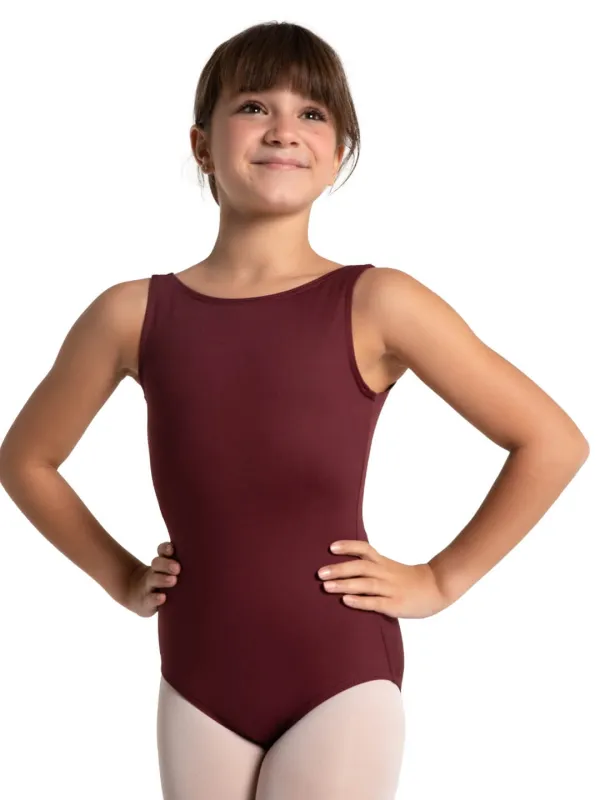 Studio Collection Low V Back w/ Pinch Tank Leotard - Girls sold by Capezio