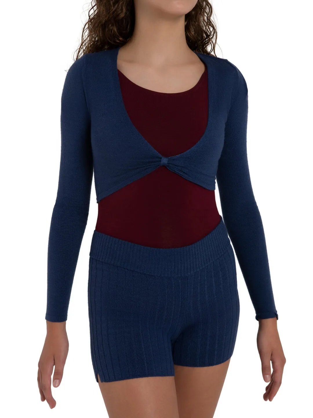Harmonie Cropped Pinch Sweater sold by Capezio product image thumbnail 5
