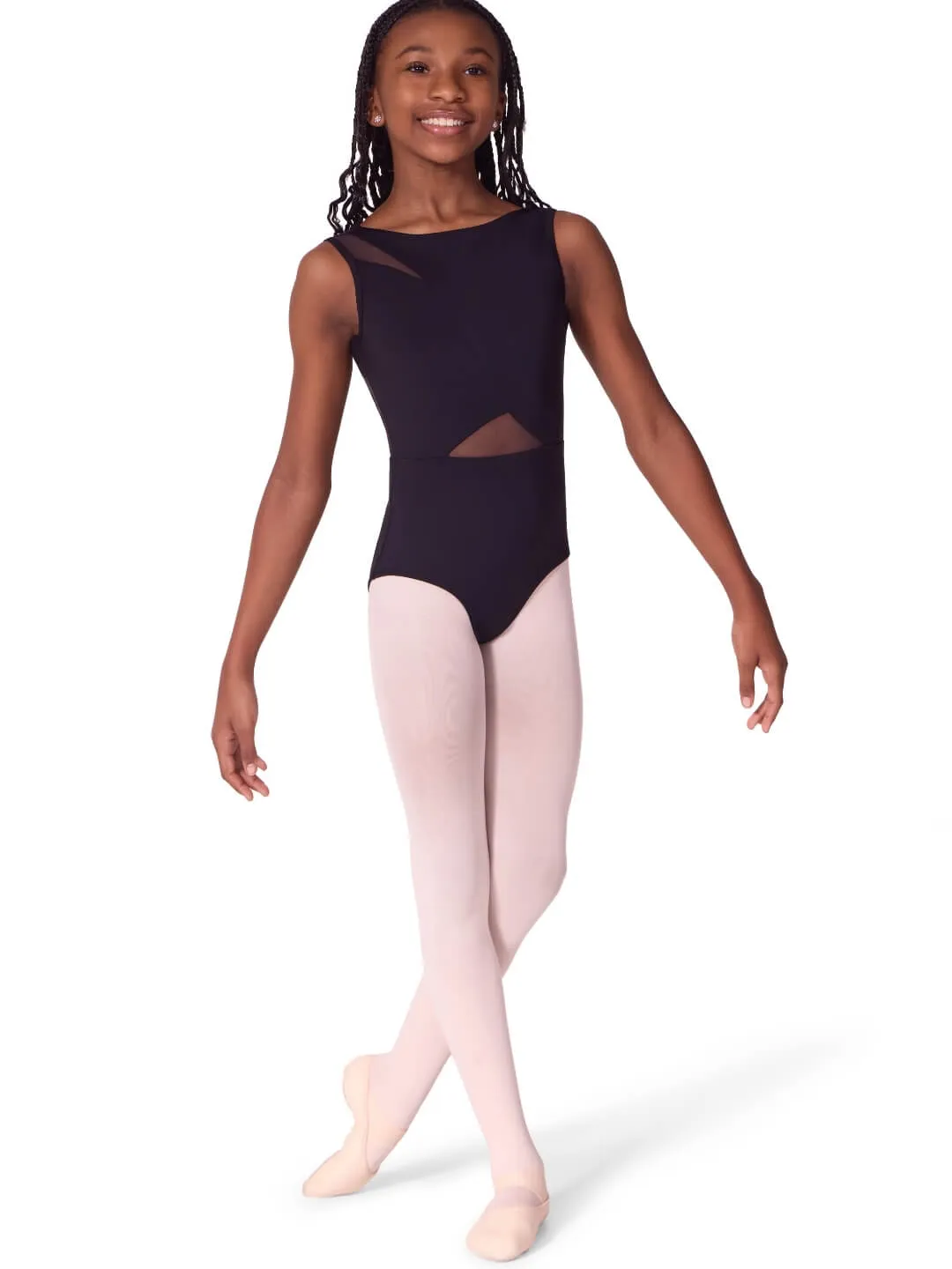 Soft Elegance Asymmetrical Boat Neck Leotard - Tween sold by Capezio product image thumbnail 4