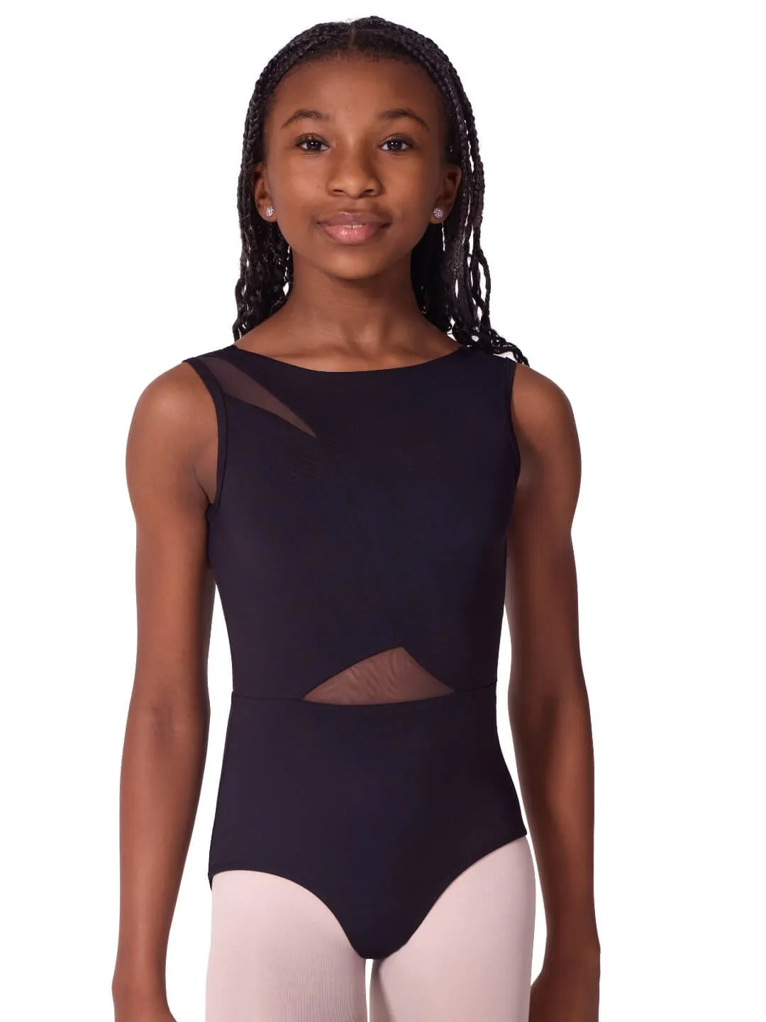 Soft Elegance Asymmetrical Boat Neck Leotard - Tween sold by Capezio