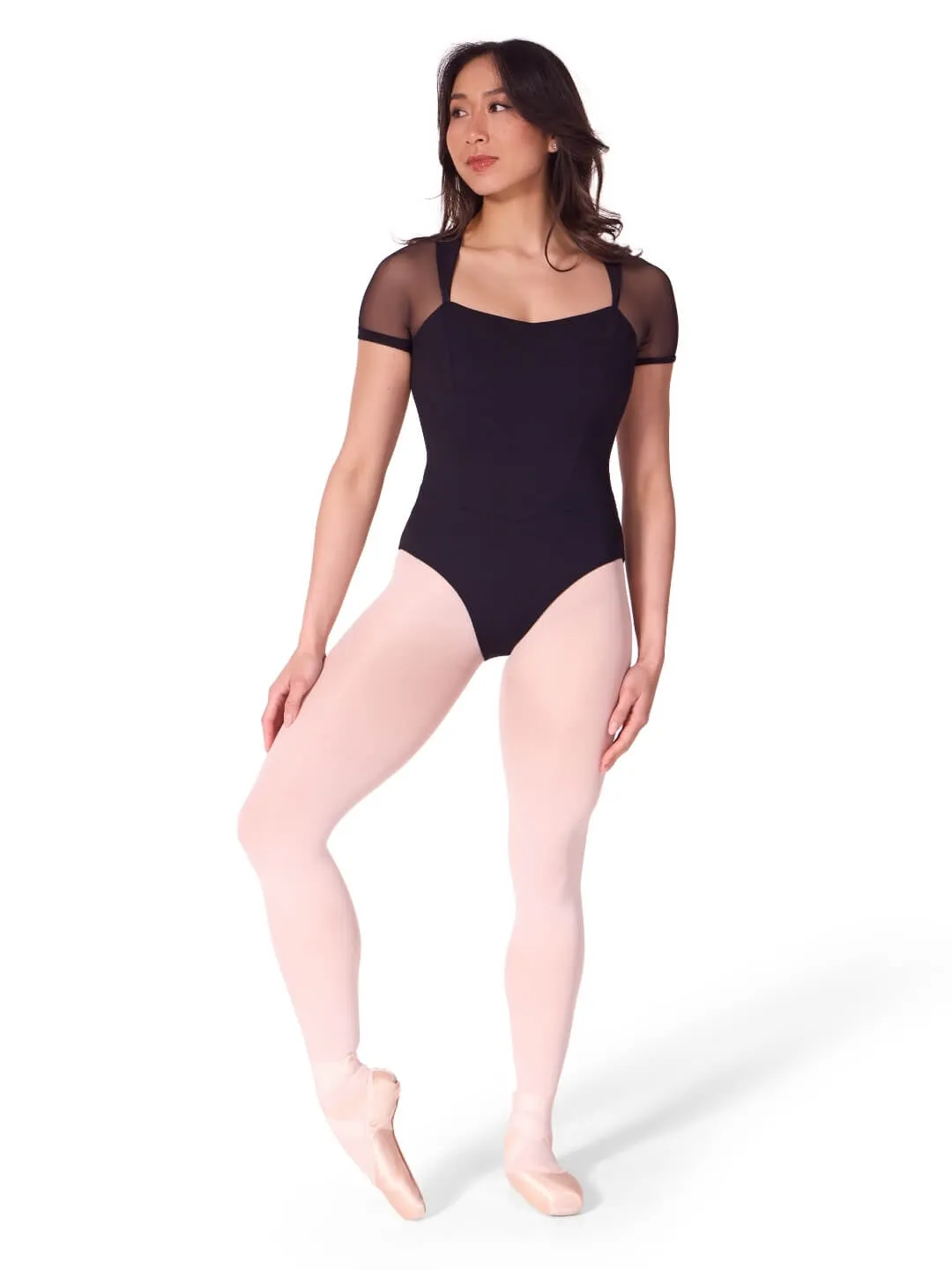 Soft Elegance Corset Short Sleeve Leotard sold by Capezio product image thumbnail 4