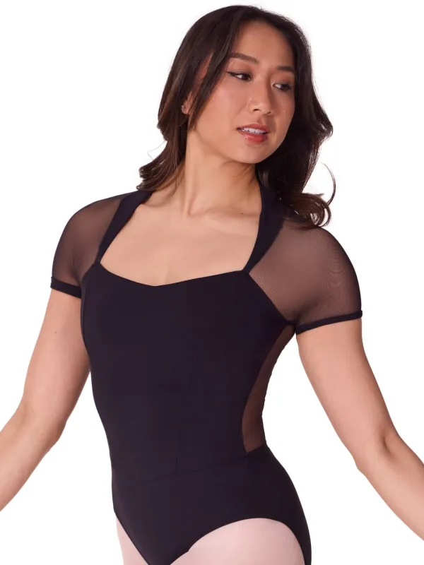 Soft Elegance Corset Short Sleeve Leotard sold by Capezio