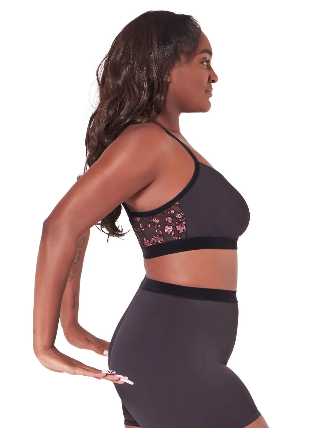 Ornate Romance Fondness Cami Criss Cross Back Bra sold by Capezio product image thumbnail 4
