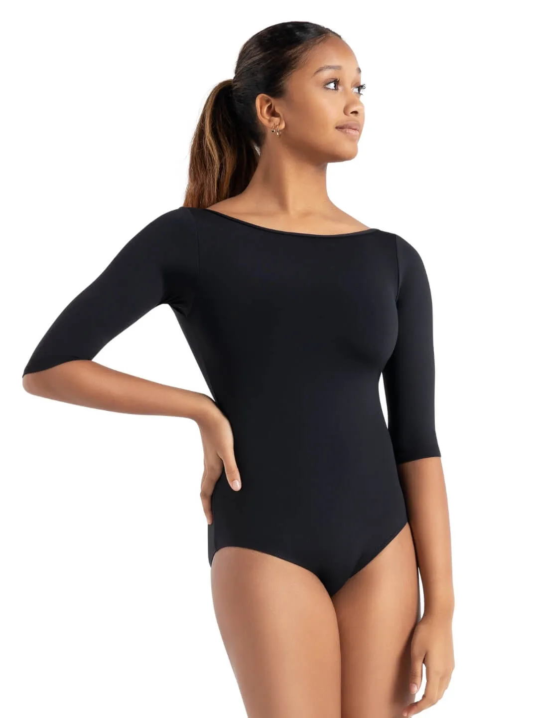 Boatneck 3/4 Sleeve Leotard sold by Capezio product image thumbnail 3