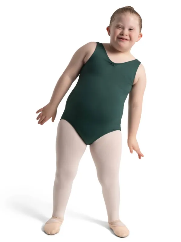 Studio Collection Pinch Front V Neck Leotard - Girls sold by Capezio