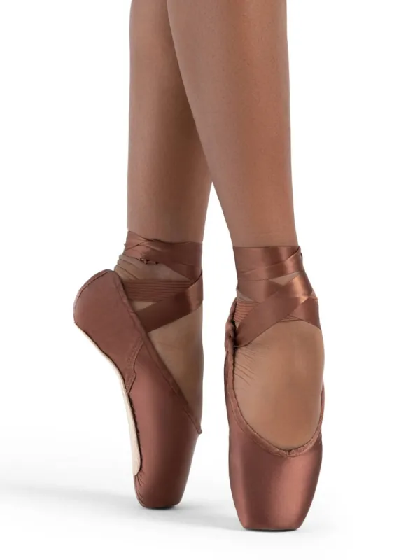 Ava #3.5 Shank Pointe Shoe | Skintone 55 sold by Capezio