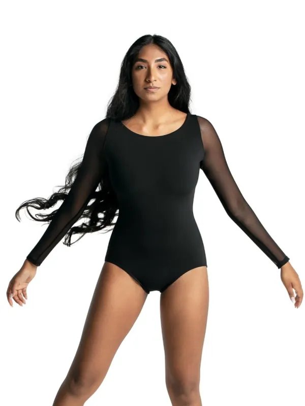 Meryl Strappy Back Long Sleeve Leotard sold by Capezio