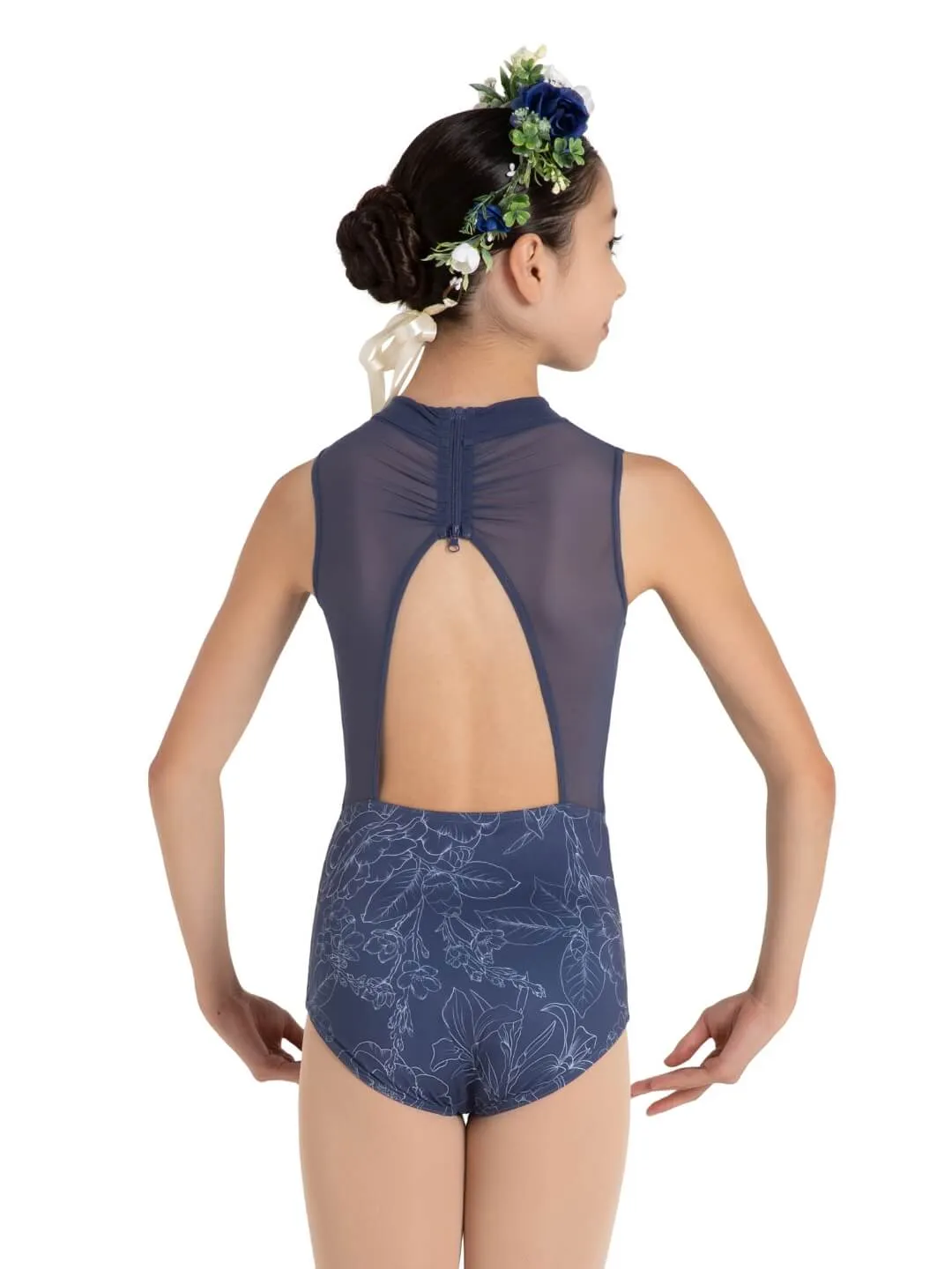 Wildflower Hyacinth High Neck Leotard - Girls sold by Capezio product image thumbnail 5