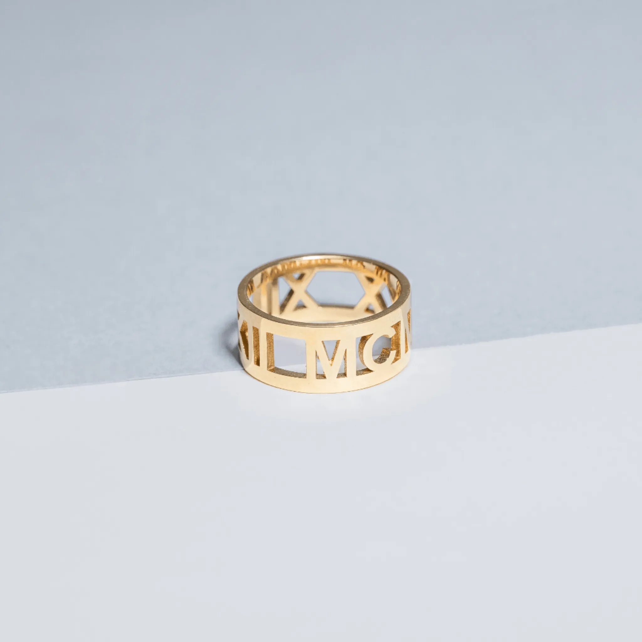 Custom Thick Cut Out Ring sold by Capsul Jewelry