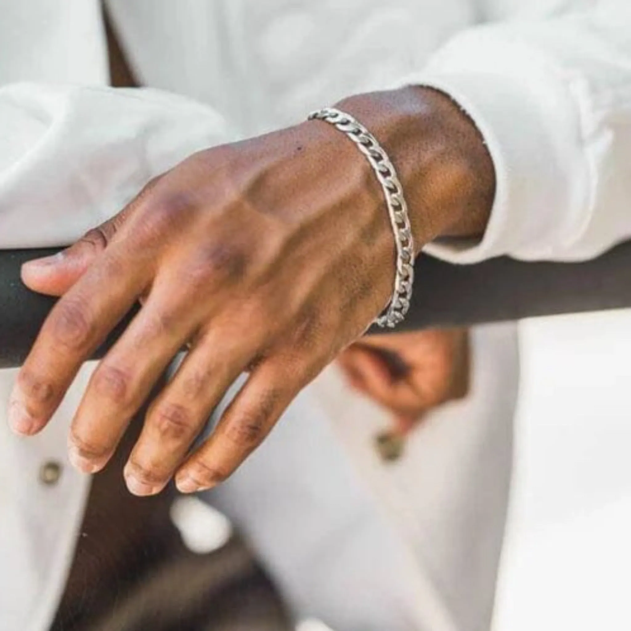 8mm Medium Classic Havana Cuban Chain Bracelet sold by Capsul Jewelry product image thumbnail 3