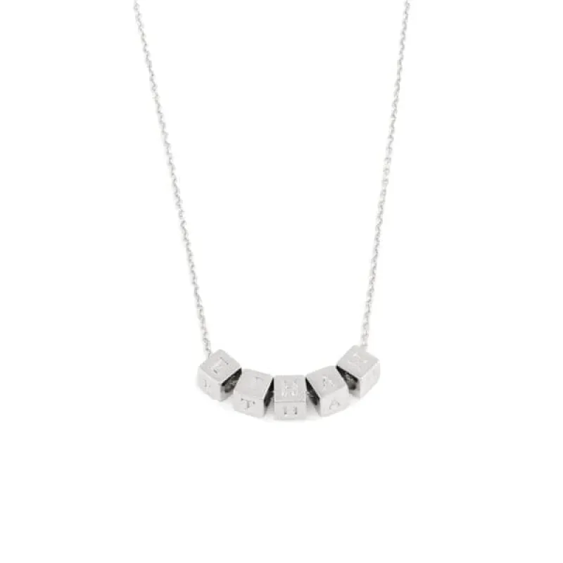 Ethan Mini-Block Necklace made by Capsul Jewelry