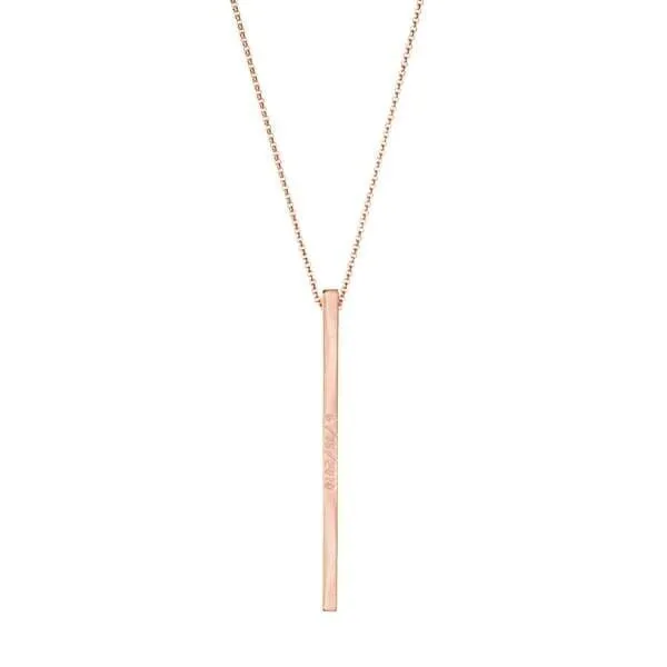 Custom Thin Column Necklace sold by Capsul Jewelry product image thumbnail 5