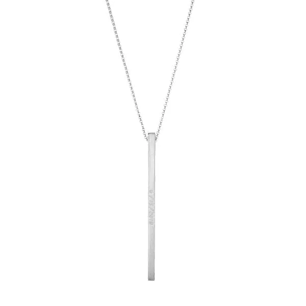 Custom Thin Column Necklace sold by Capsul Jewelry product image thumbnail 4