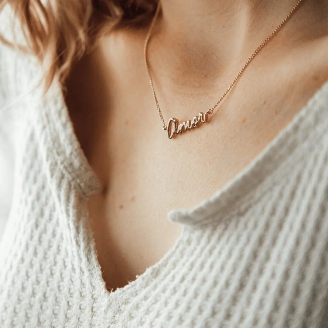 Amor Signature Necklace sold by Capsul Jewelry product image thumbnail 2