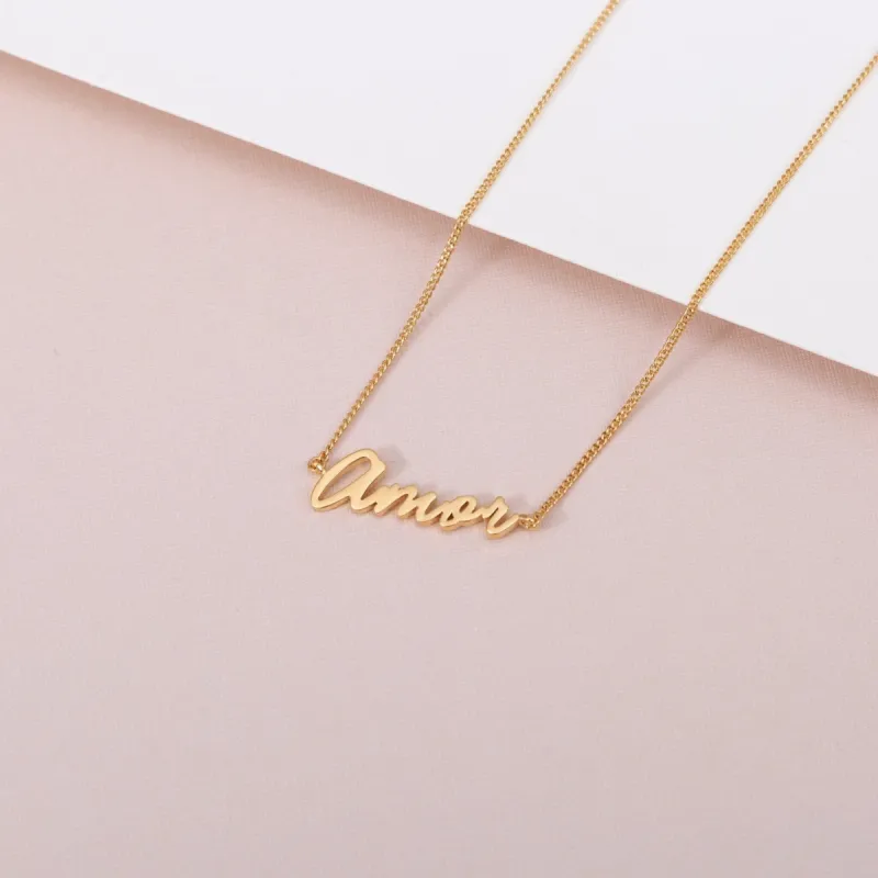 Amor Signature Necklace made by Capsul Jewelry