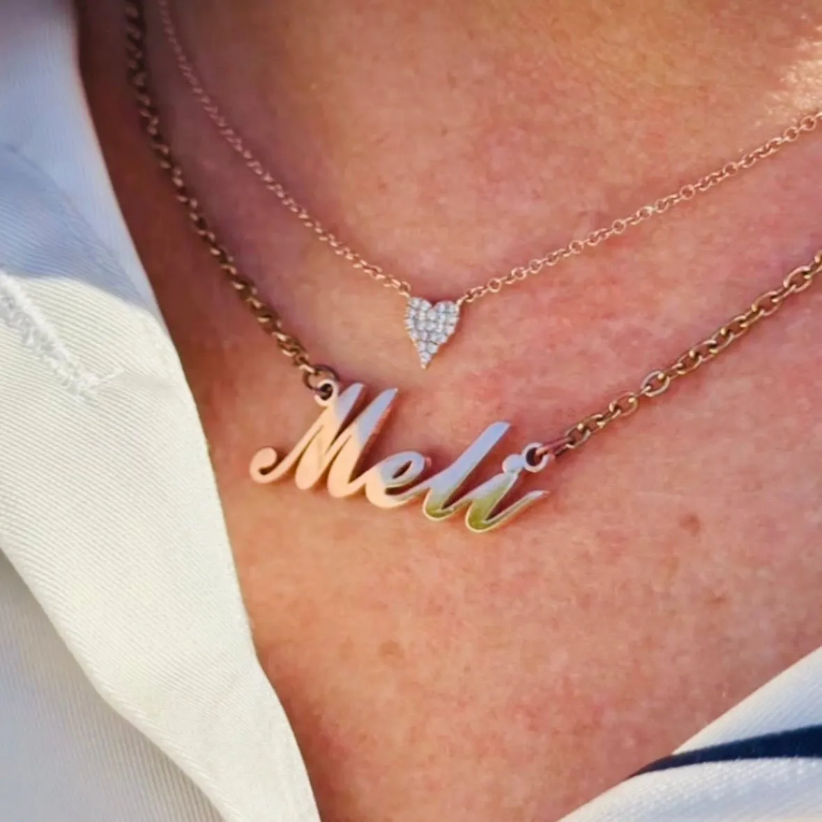 Personalized Name Necklace - "The Carrie" sold by Capsul Jewelry product image thumbnail 4