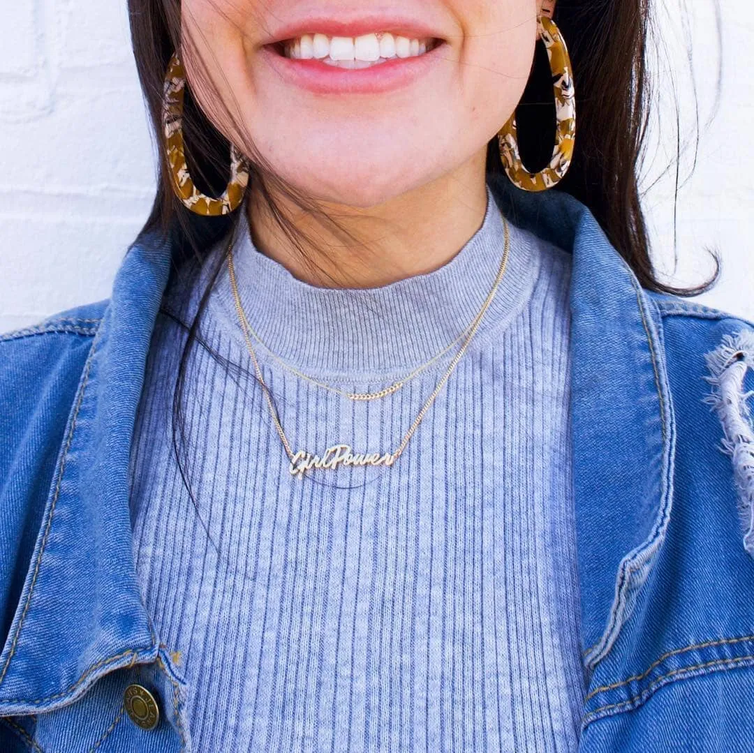 Girl Power Signature Necklace sold by Capsul Jewelry product image thumbnail 3