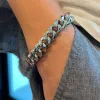 12mm Wide Classic Havana Cuban Chain Bracelet sold by Capsul Jewelry
