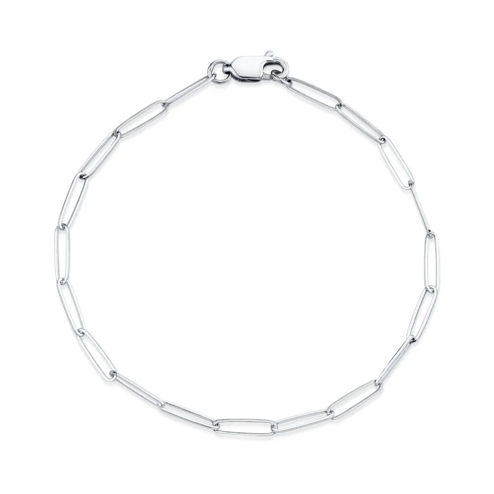 Small Paperclip Chain Bracelet sold by Capsul Jewelry