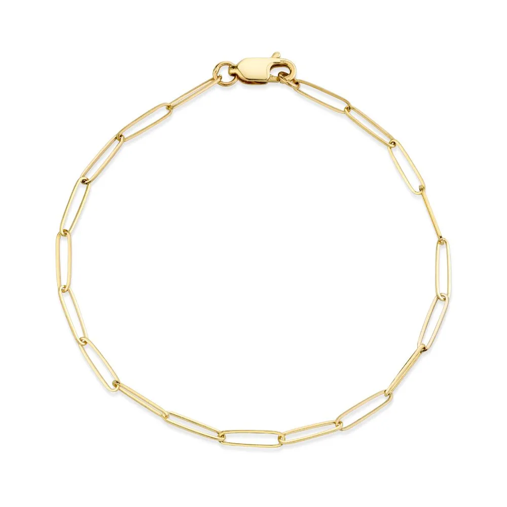 Small Paperclip Chain Bracelet sold by Capsul Jewelry product image thumbnail 2