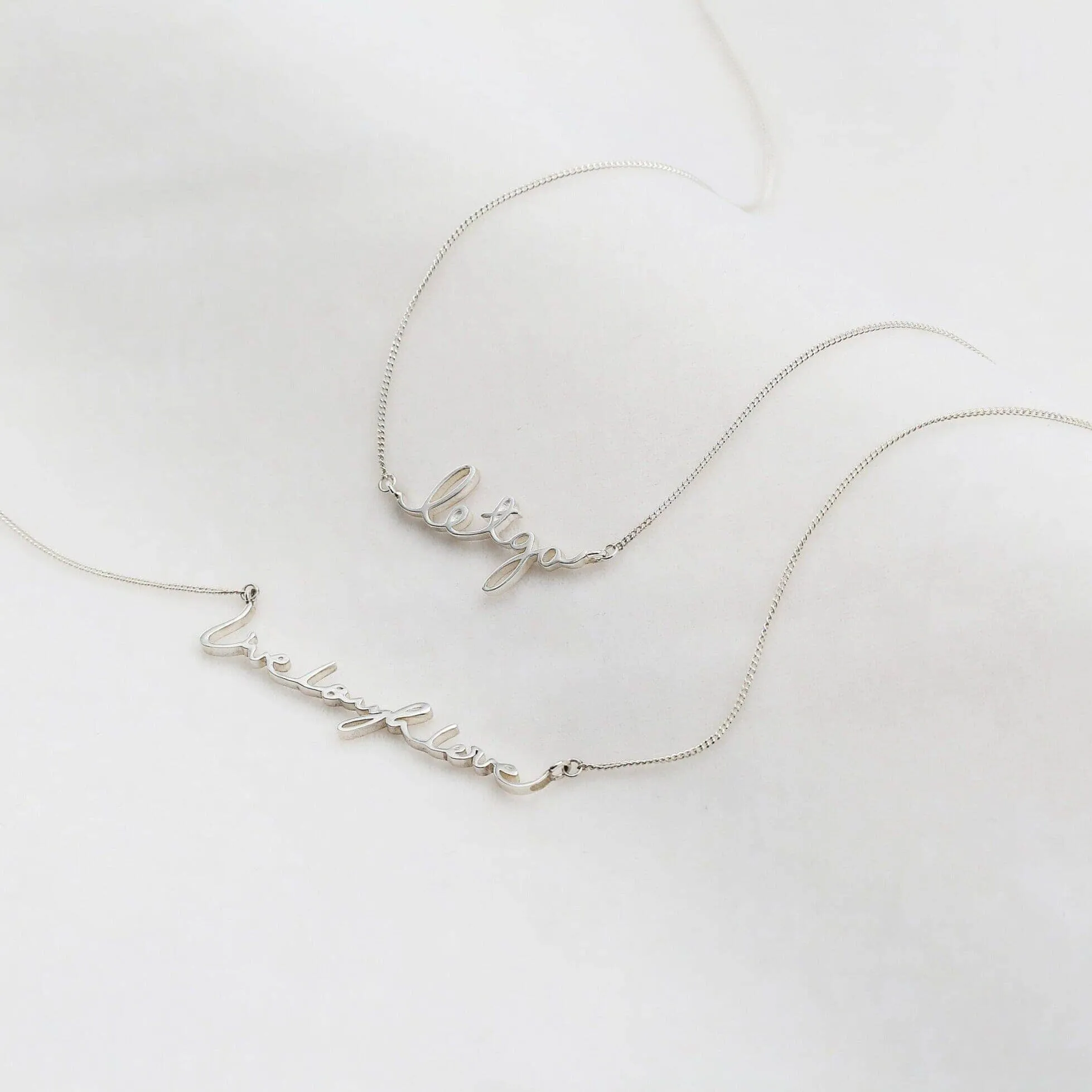 Sterling Silver Let Go Signature Necklace sold by Capsul Jewelry product image thumbnail 4