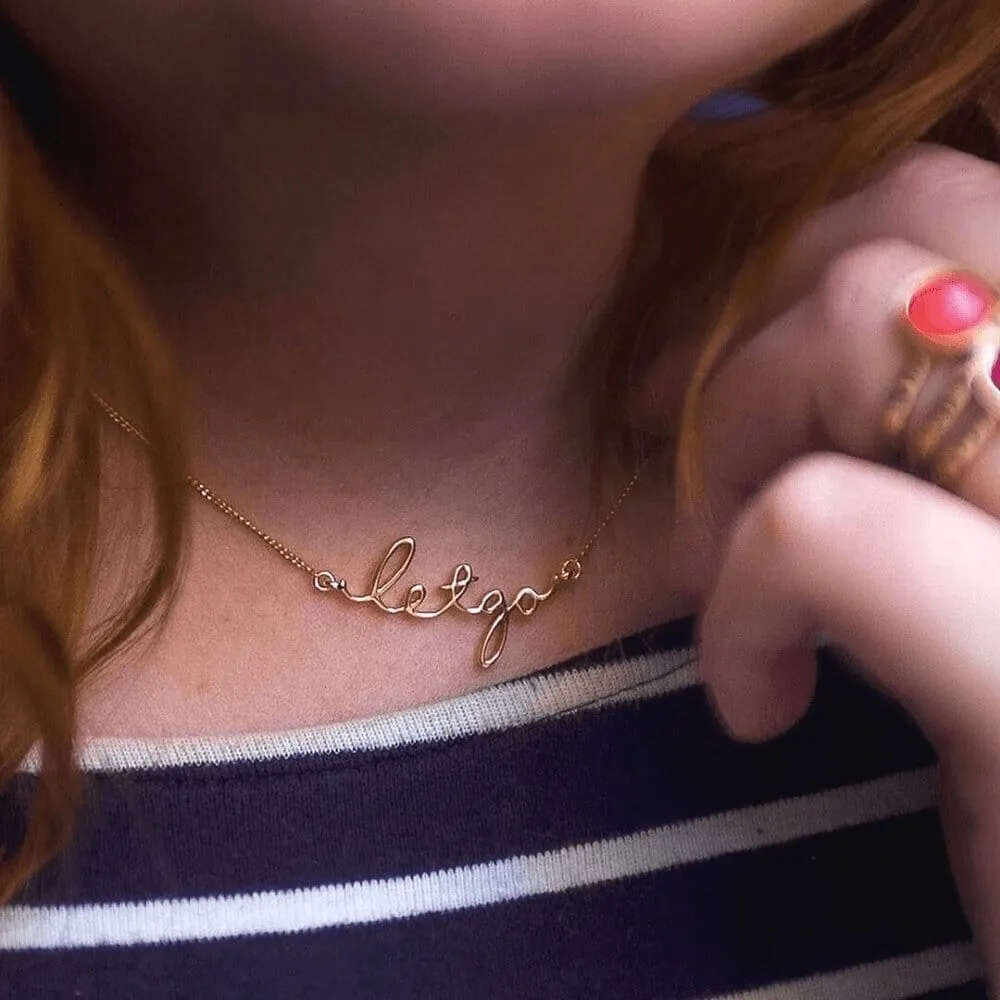 Sterling Silver Let Go Signature Necklace sold by Capsul Jewelry product image thumbnail 2