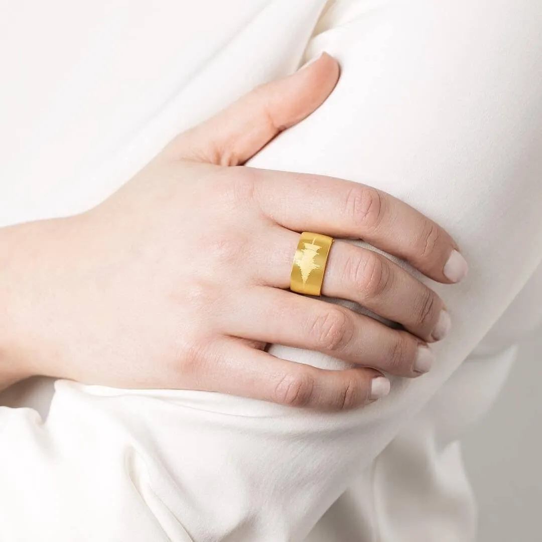 Custom Wide Classic Ring sold by Capsul Jewelry product image thumbnail 2