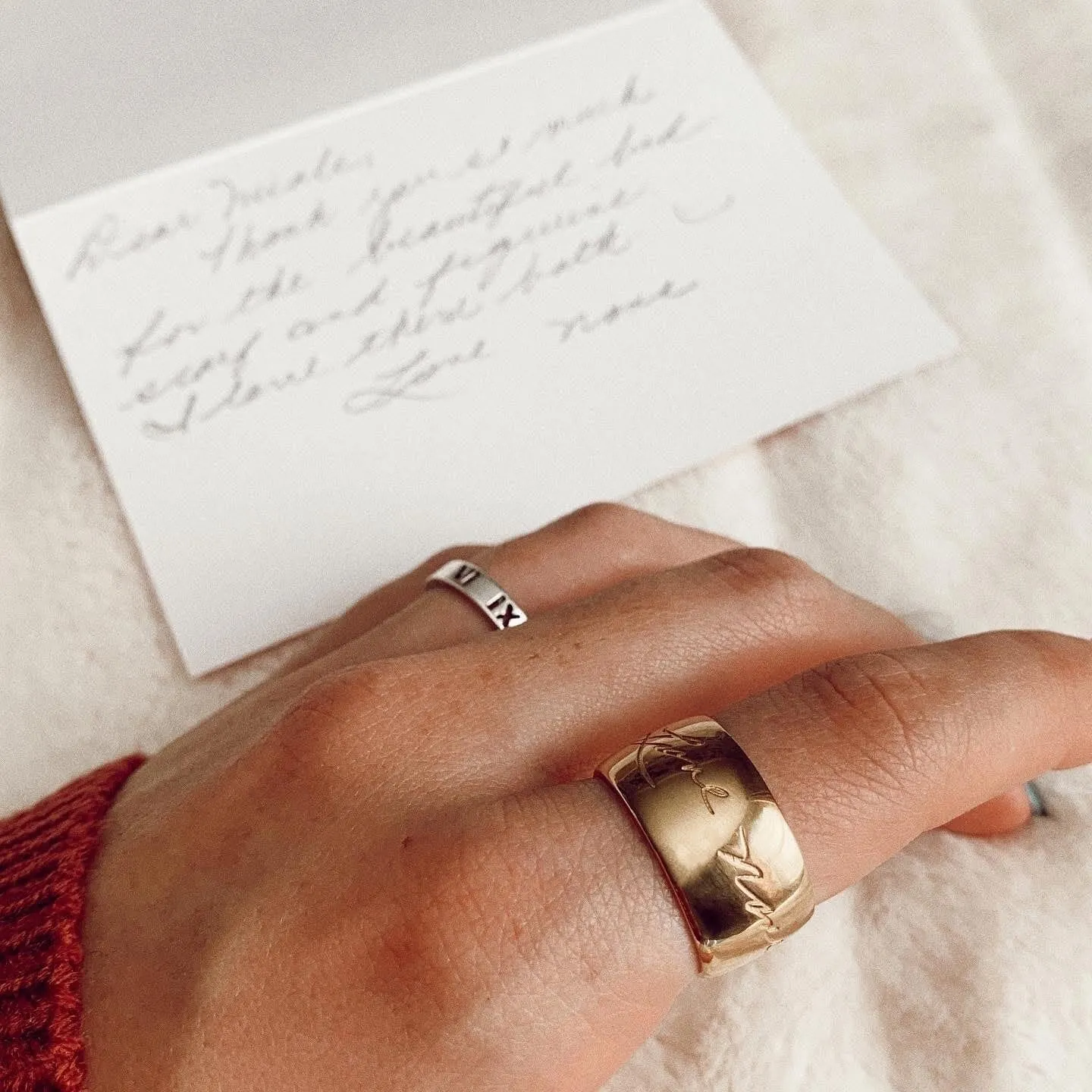 Custom Wide Classic Ring sold by Capsul Jewelry product image thumbnail 4