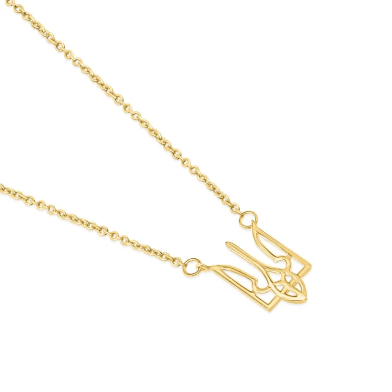 Ukrainian Crest Necklace sold by Capsul Jewelry
