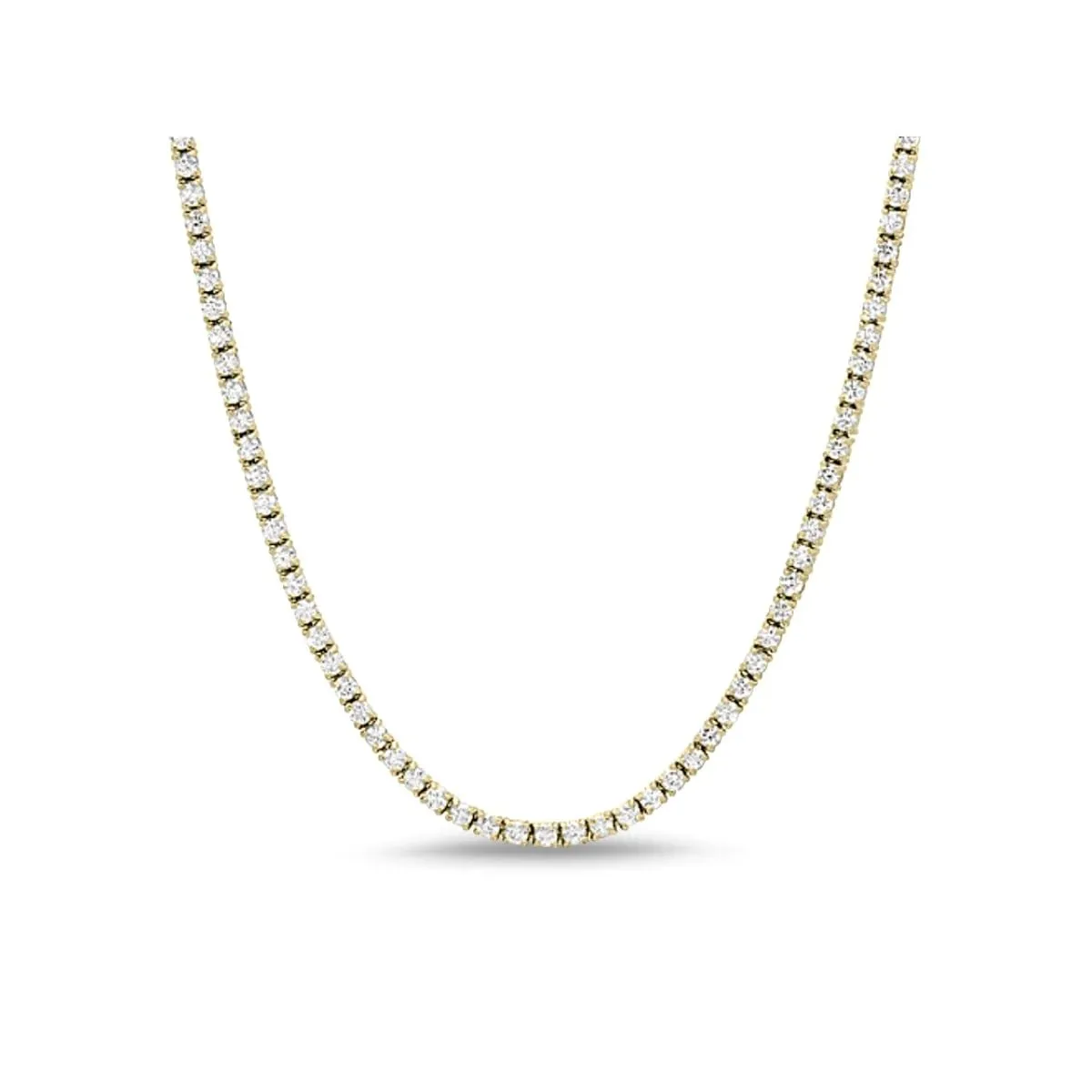 Classic CZ Diamond Tennis Necklace sold by Capsul Jewelry product image thumbnail 2