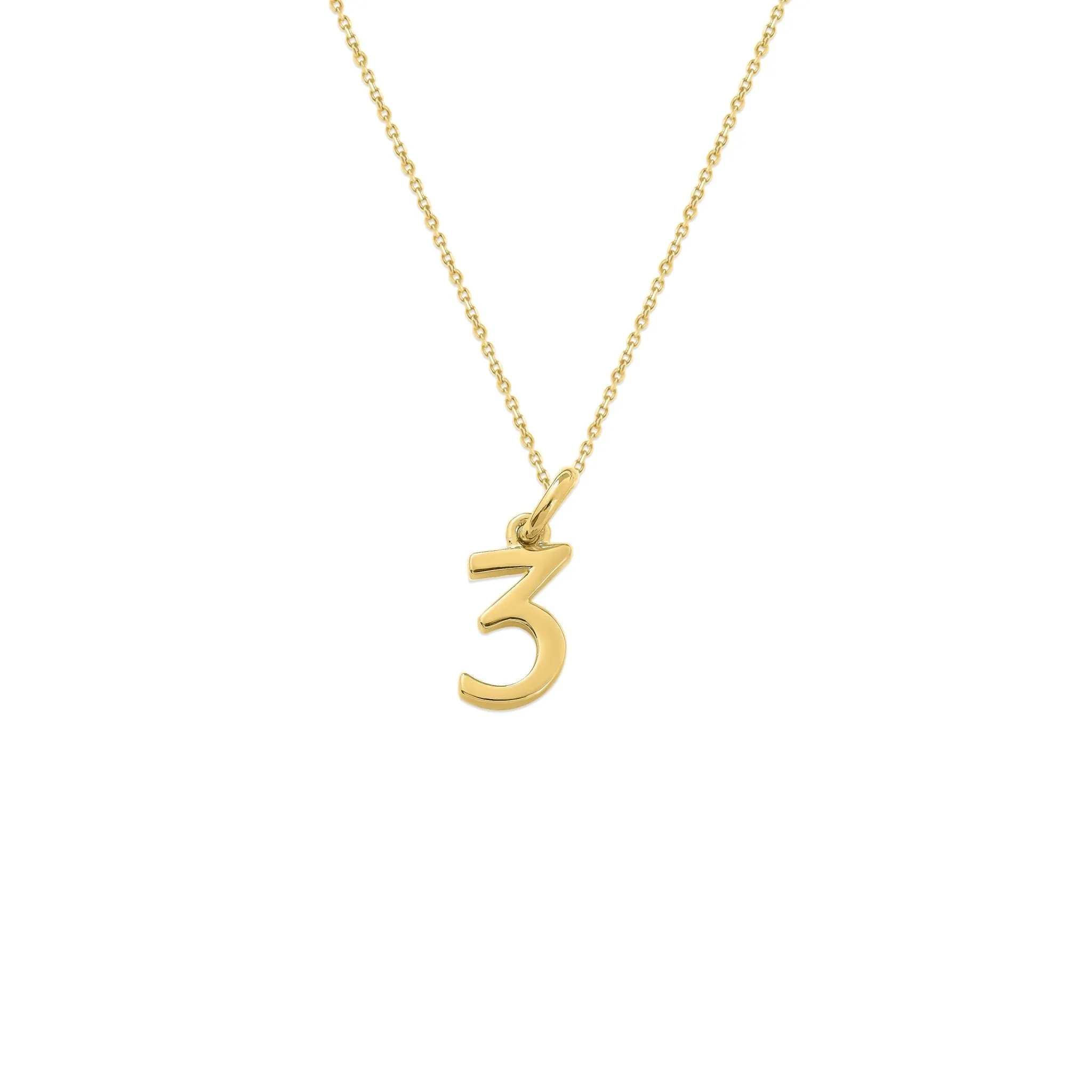 Sterling Silver Numbers Charms Necklace sold by Capsul Jewelry product image thumbnail 5