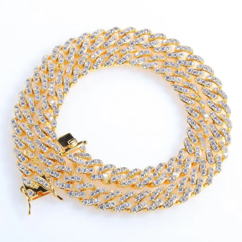 8mm Iced CZ Diamond Cuban Necklace sold by Capsul Jewelry