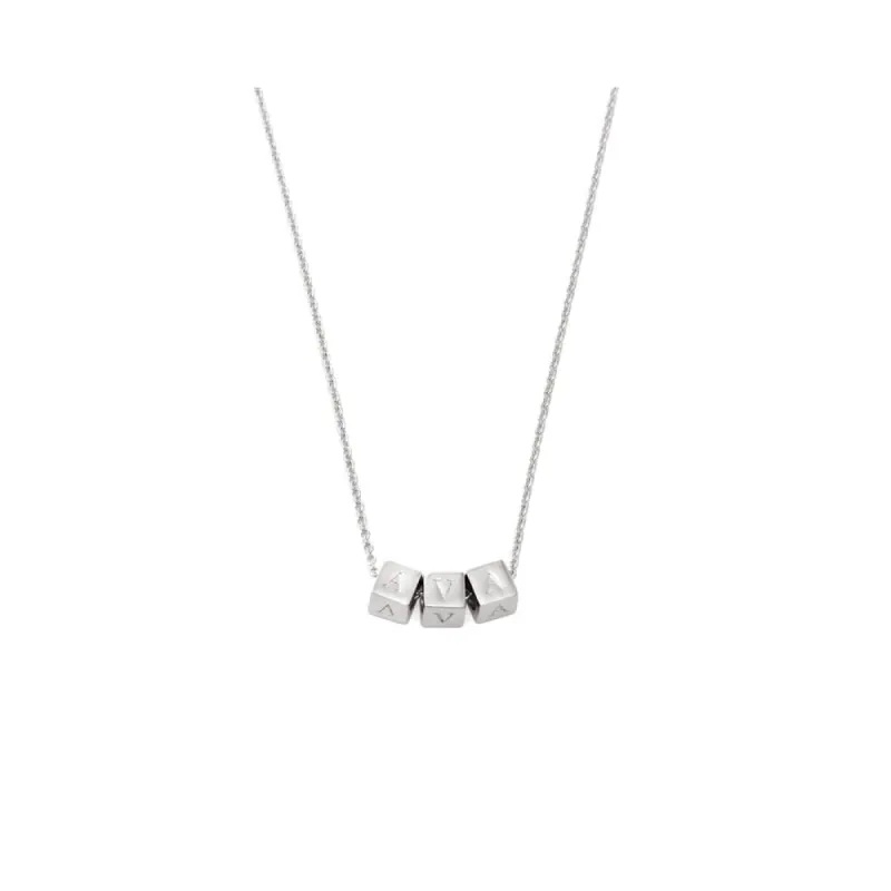 Ava Mini-Block Necklace sold by Capsul Jewelry