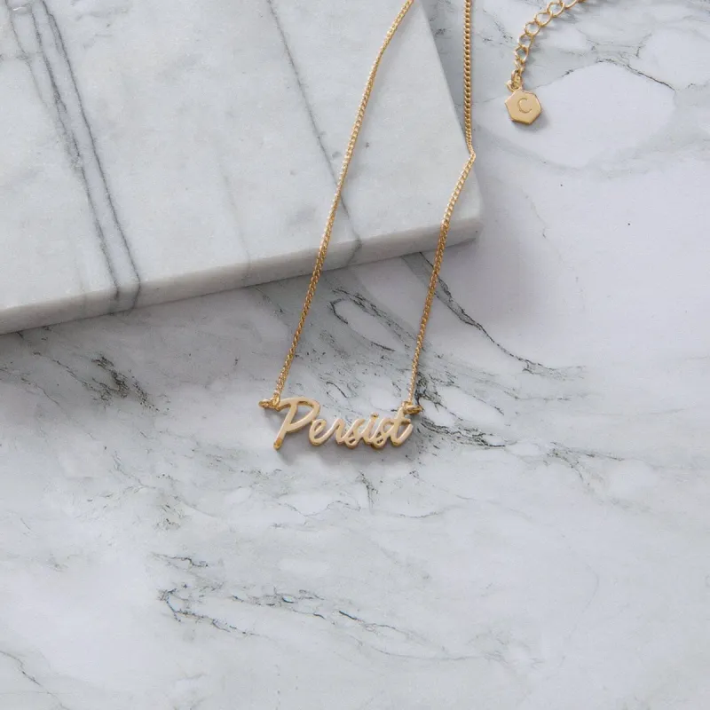 Persist Signature Necklace sold by Capsul Jewelry