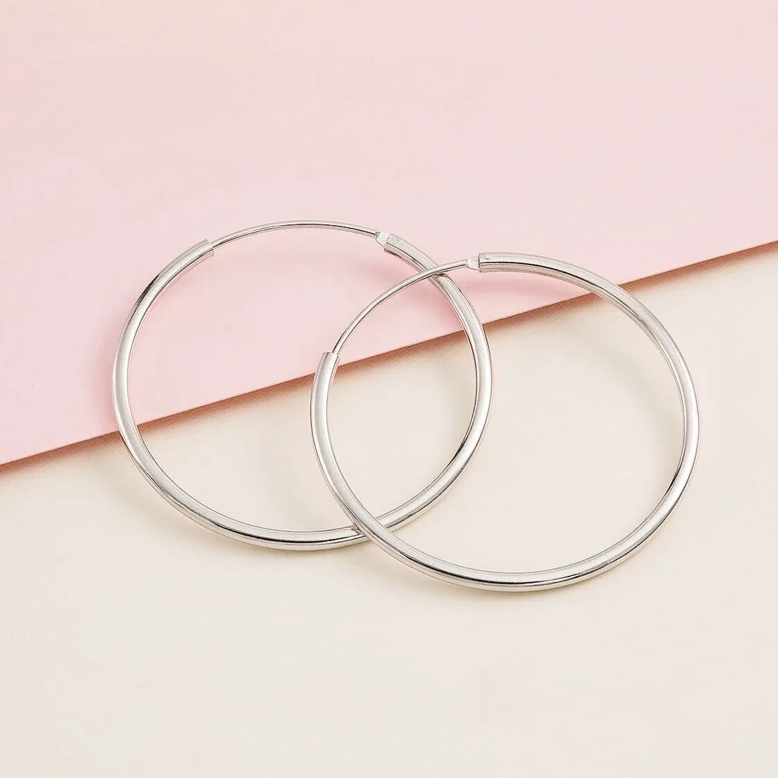 30mm Large Hoop Earrings sold by Capsul Jewelry product image thumbnail 4