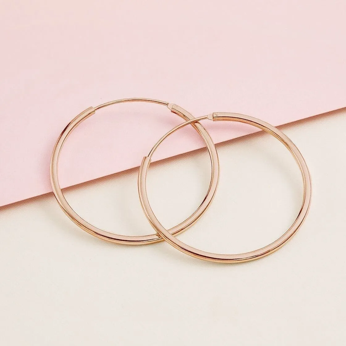 30mm Large Hoop Earrings sold by Capsul Jewelry product image thumbnail 5