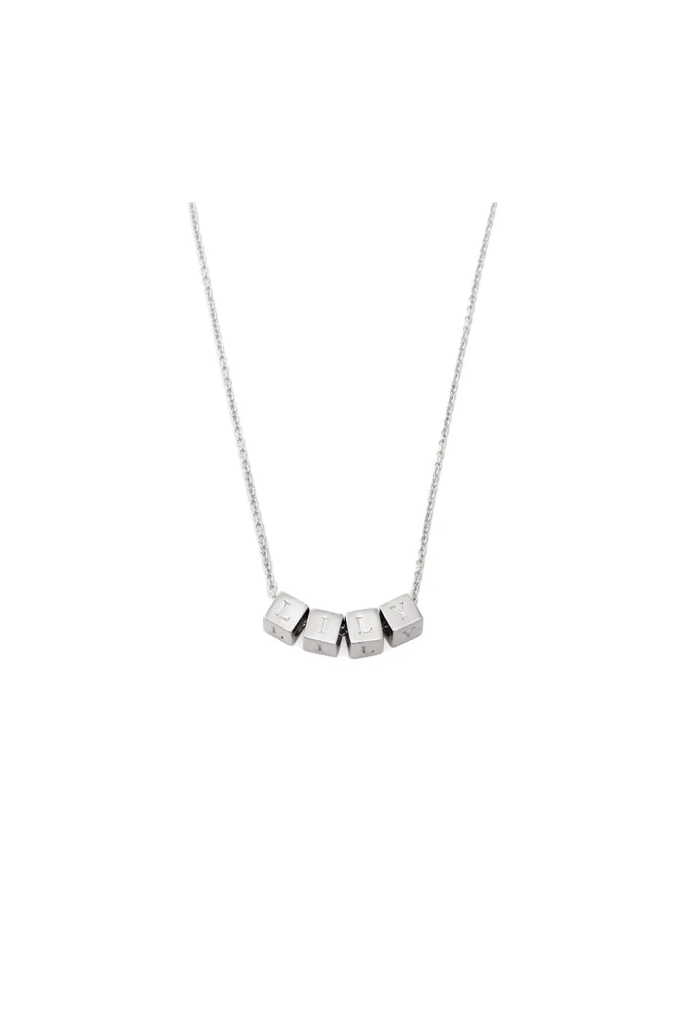 Lily Mini-Block Necklace sold by Capsul Jewelry product image thumbnail 3