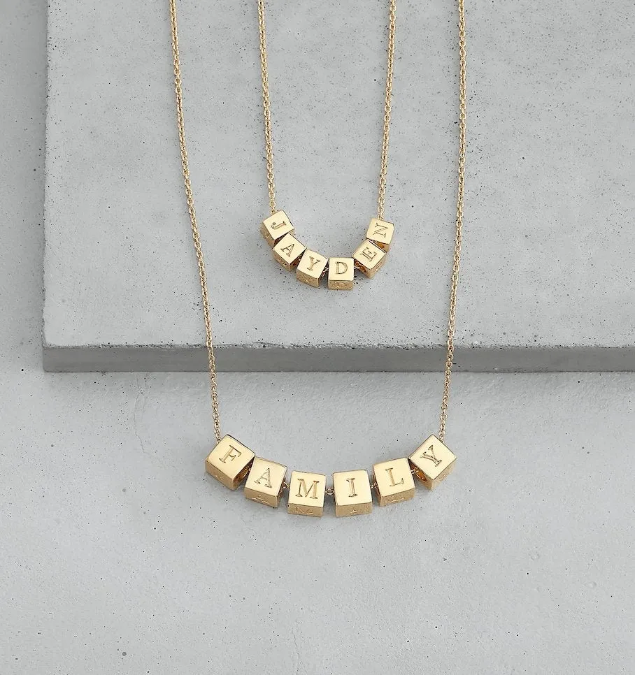 Lily Mini-Block Necklace sold by Capsul Jewelry product image thumbnail 4