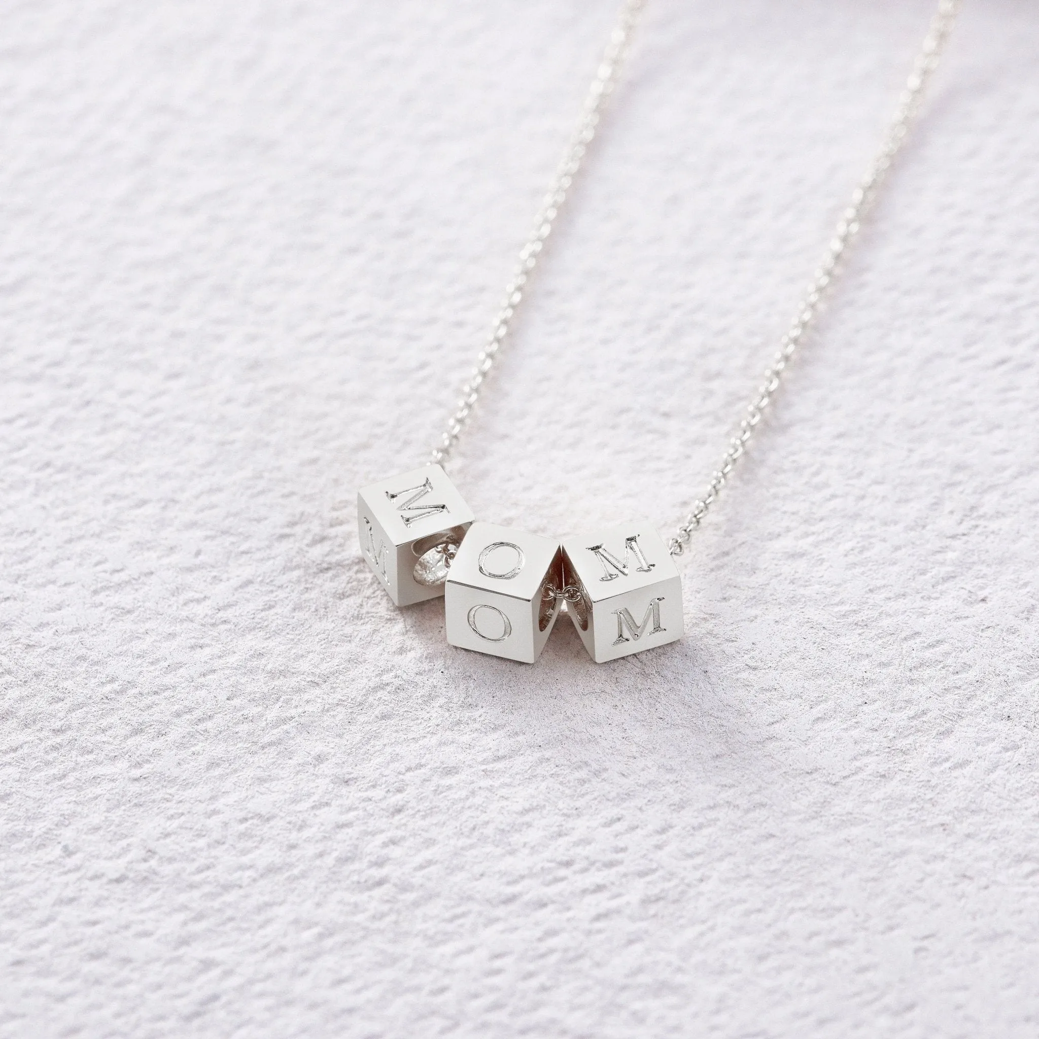 Custom Block Necklace sold by Capsul Jewelry product image thumbnail 3