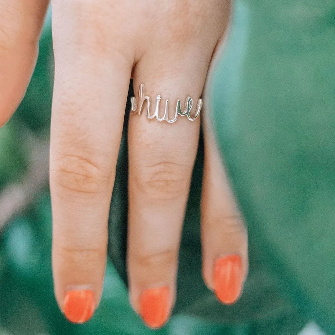 Custom Signature Ring sold by Capsul Jewelry product image thumbnail 2