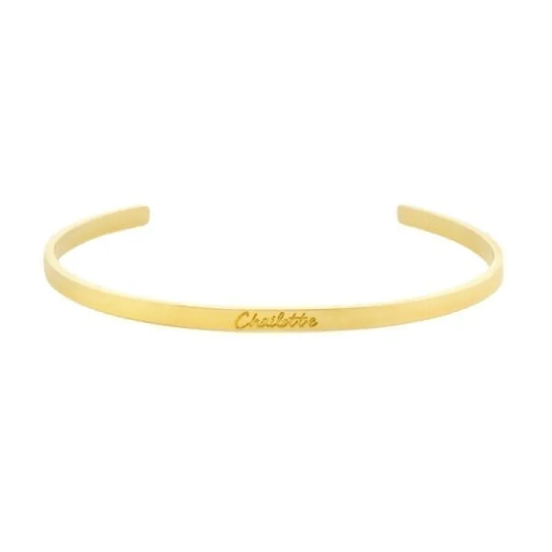 Custom Thin Classic Cuff sold by Capsul Jewelry