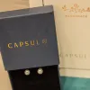 Sterling Silver Freshwater Pearl Stud Earrings sold by Capsul Jewelry